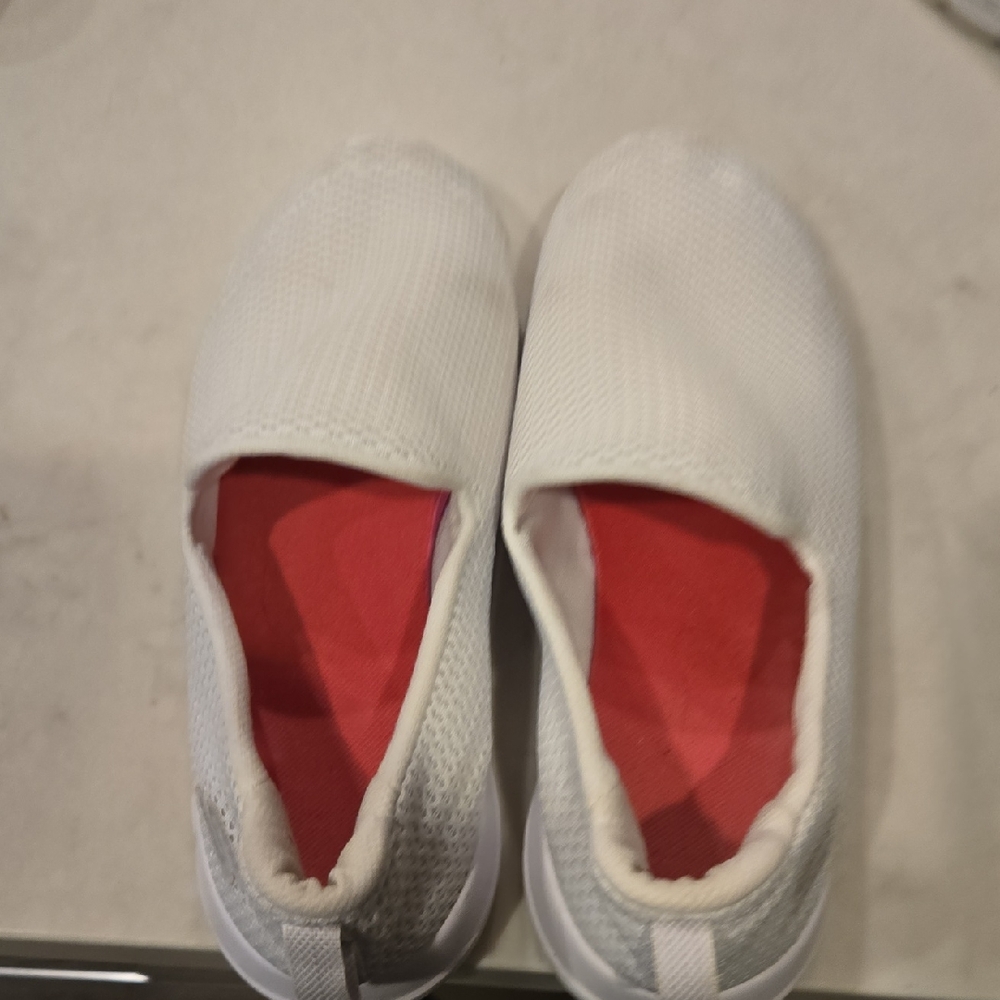 Skechers White Slip-On Sneakers